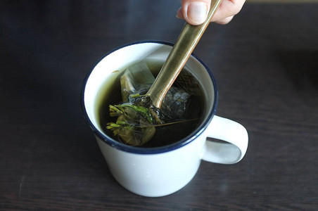 茶与绿茶和石茶斯特维娅图片