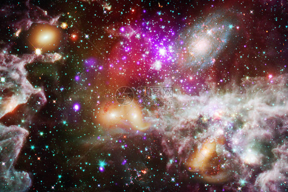 深空某处令人难以置信的美丽星系科幻壁纸美航空天局提供的这图片