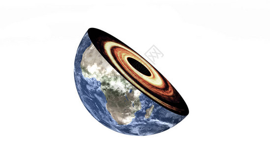 太阳系地球断层行星上的黑洞被孤立该图像的一些部分是由美国图片