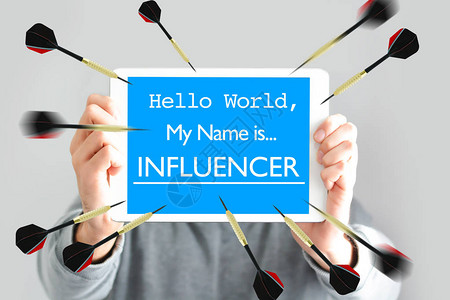 大家好我叫影响者写在白板上的文字在图片
