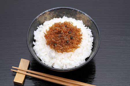 日本菜日食日本辣椒白饭煮熟图片