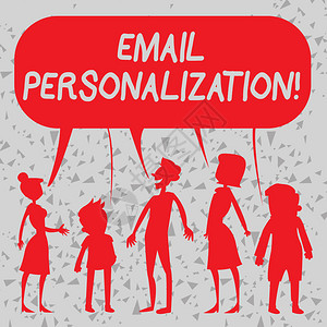 文字书写文本电子邮件个化商业照片展示允许将演示数据插入电子邮件模板剪影人物谈话和分享一个五图片