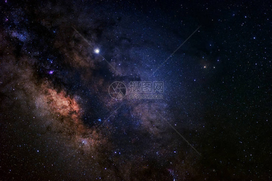 银河系有恒星和宇宙中的空间尘埃还图片