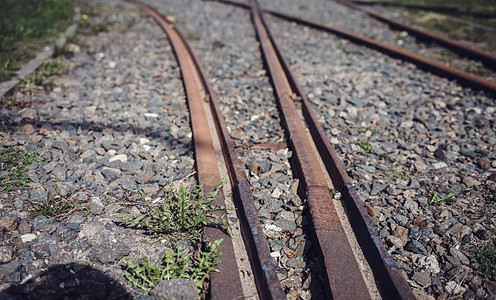 铁路或电车轨道城市化图片