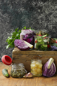 腌制蔬菜益生菌和发酵图片