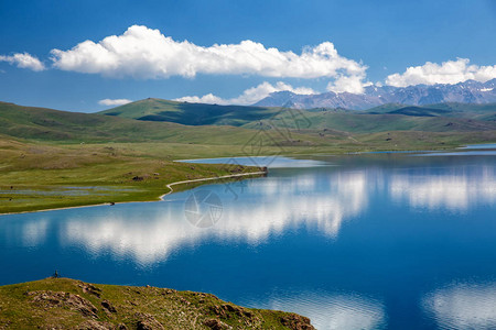 高山湖的美丽景色图片