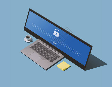 为您的账户登录访问在线安全概念选择一个安全的加密钥码图片