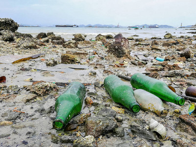 破坏污染海滩和海上环境垃圾污染图片