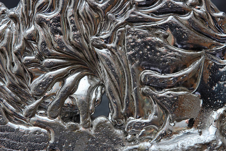 一滴熔化的金属的美妙景色背景图片