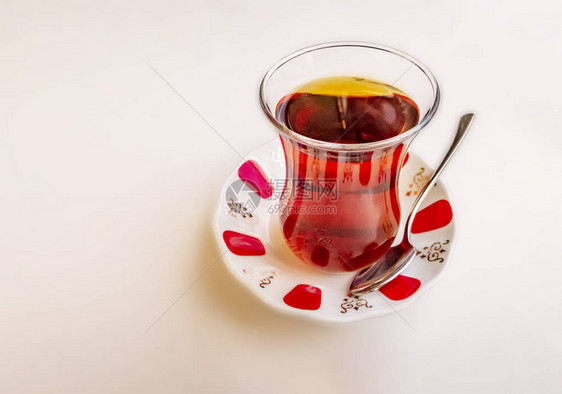 土耳其传统土耳其葡萄酒玻璃杯图片