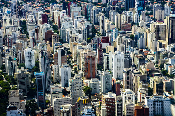 大城市的空中景象巴西图片