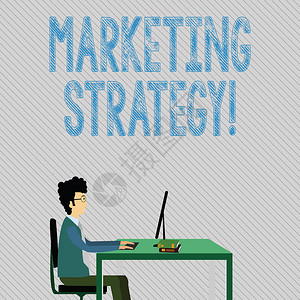 显示营销策略的文字标志商业照片展示旨在推广和销售产品的行动计划图片