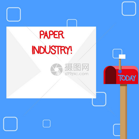 手写文本造纸工业分析制造和销售基于纤维素的产品的概念照片行业空白大信封和带有小标志信号的图片
