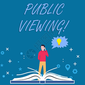 显示公众观看的书写笔记商业概念描述在公众人群中观看事件的人站在打开书后面的锯齿状语图片