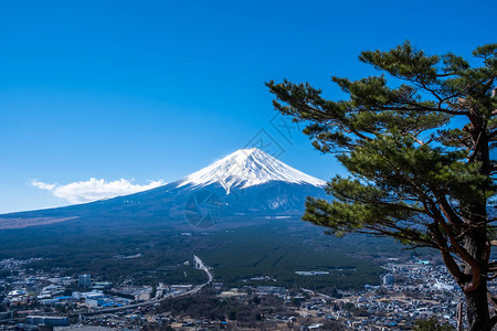 从富士山全景看富士山图片