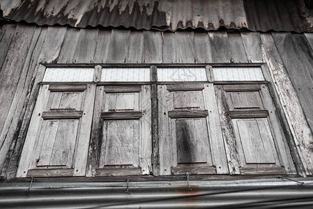 旧木窗仿古泰式风格图片