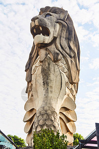 里欧的雕像新加坡的象征森托萨公园图片