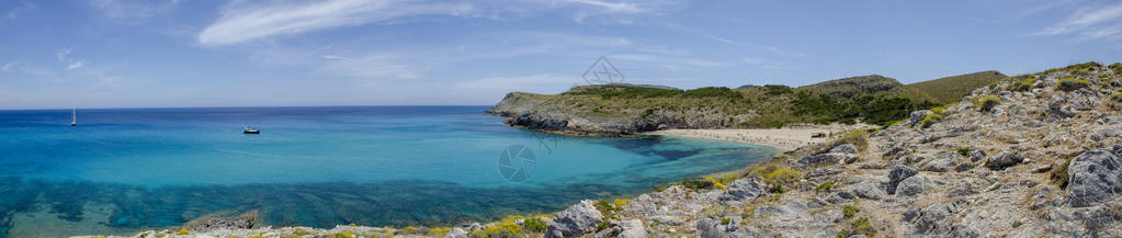西班牙Majica岛的Cala图片