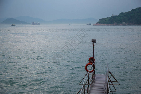 香港的赛湾游泳胜地香港的一个相片标志图片