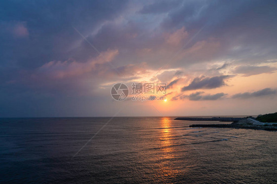 南江公园的日落图片