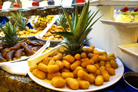 传统土耳其甜点图伦巴Tulumba图片