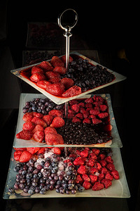 草莓蓝莓和覆盆子图片