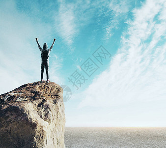 胜利背影图片