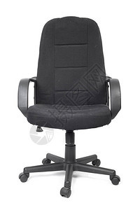 黑色用过的纺织办公椅白色上隔图片