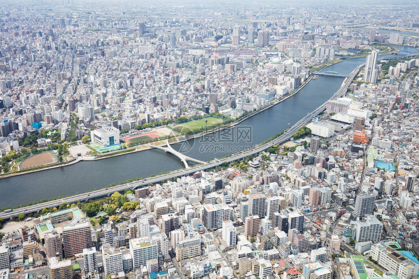 从日本东京市中心的世界最高塔东京天空树中拍高清图片下载-正版图片506087520-摄图网