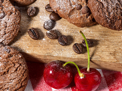 燕麦巧克力饼干图片