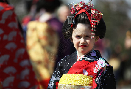 日本京都Gion区传统maiko装图片