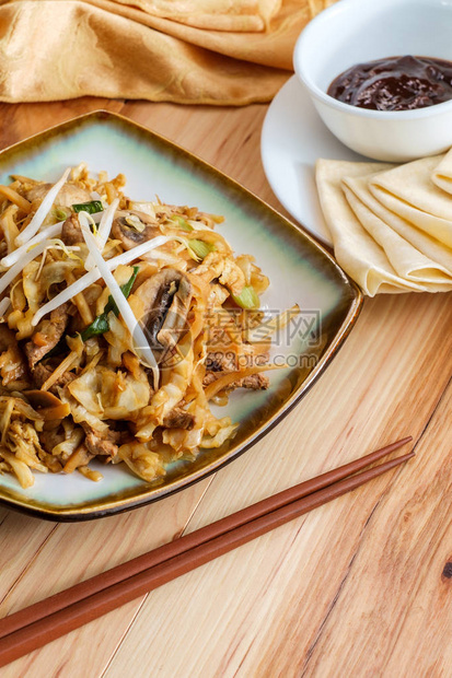 菜猪肉莫苏猪肉配普通话煎饼包装纸图片