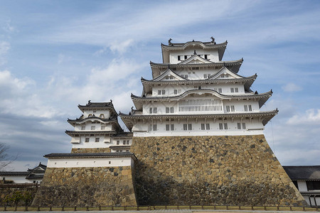 日本关西喜木二城堡塔在顶图片