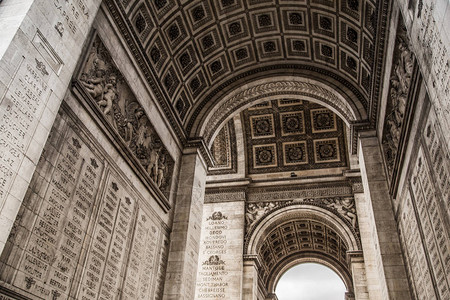 星光凯旋门是法国巴黎最著名的古迹之一图片
