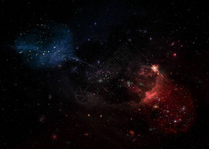 太空中火焰和冰冷的双螺旋星云图片