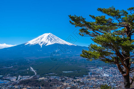 从富士山全景看富士山图片