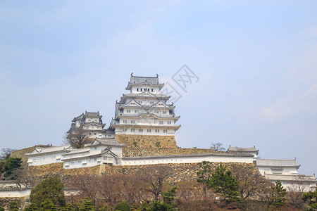 Himeji城堡是具有里程碑意义的历史著名城堡图片