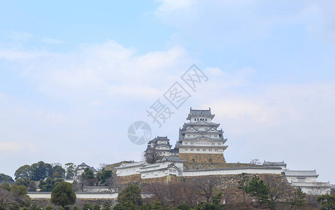Himeji城堡是具有里程碑意义的历史著名城堡图片