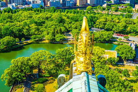 大阪城天守阁的风景图片