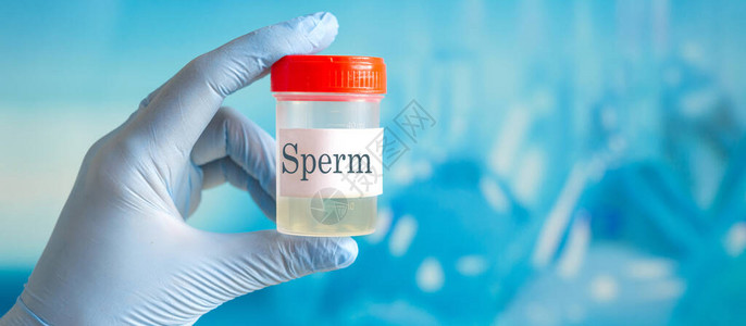 健康精子分析Sperm银行概念不孕症用于分析的图片