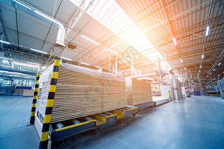 木制地板工厂生产线工业背图片