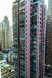香港摩天大楼特写图片