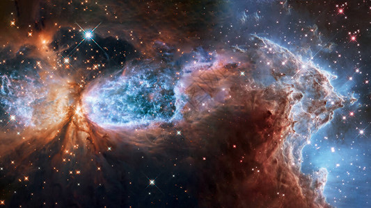 远方的星系和星尘科学小说背景这个图象的要素是美国航天局提供来的图片