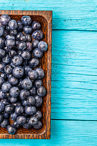 碗里新鲜的蓝莓健康饮食图片