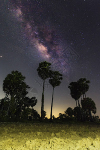 银河景观银河背景夜空与星和银河图片