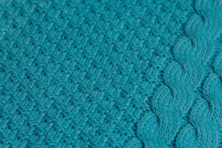 彩色编织毛衣缝合式手工制作的梅里诺羊毛图片