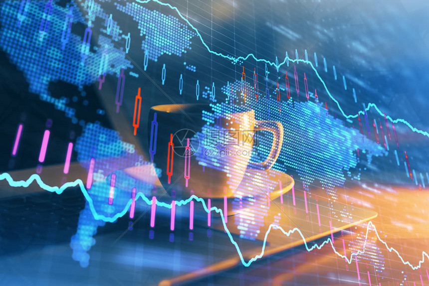 财务图表和有计算机背景的表格多重风险国际市场概念世界展望高清图片下载-正版图片506301800-摄图网