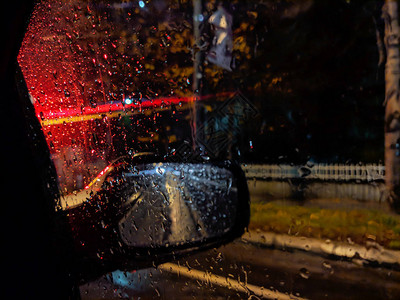 车雨背景
