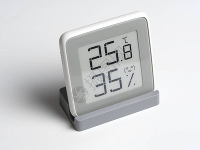 用于确定房间内湿度和温度的数字设备带有LCD屏幕的无线设备图片