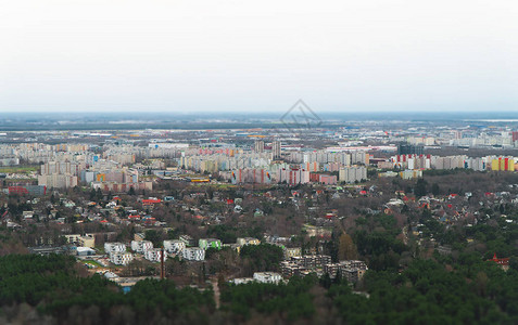 秋季Lasnamae城市地区的空中观察图片